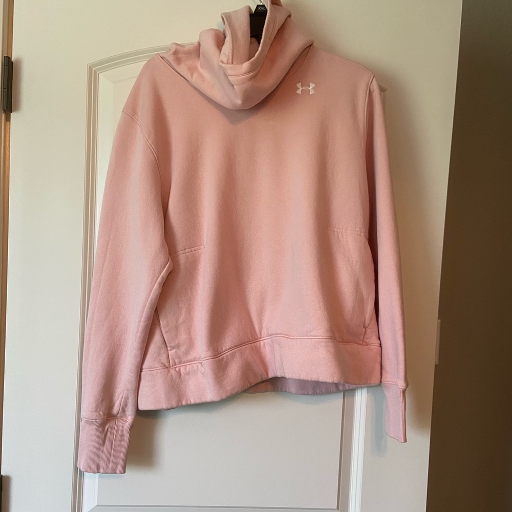 Under armor light pink hoodie